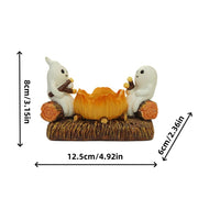 Ghost Campfire Flickering Nightlight Resin Ornaments