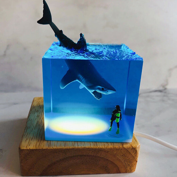 Divers crystal drops handicrafts Nightlight
