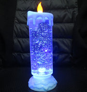 Colorful LED water turn candle light