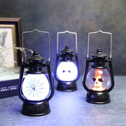 Halloween Decoration Vintage Hanging LED Light Lamp Portable Ghost Spider Nightlight For Haunted House Props Home Party Decor