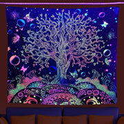 Tree Of Life Nightlight Background Tapestry