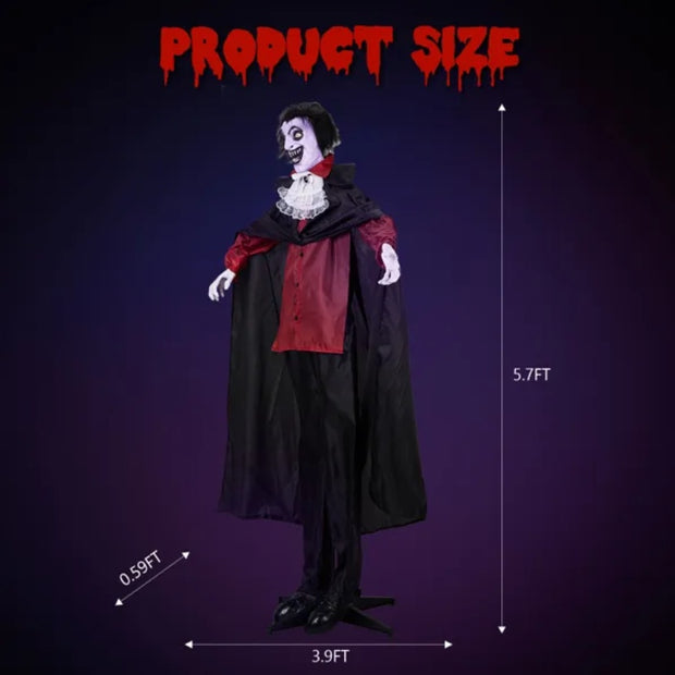 5.7ft Vampire Outdoor Halloween Decorations